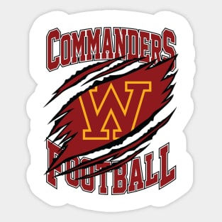 Washington Commanders Football Sticker